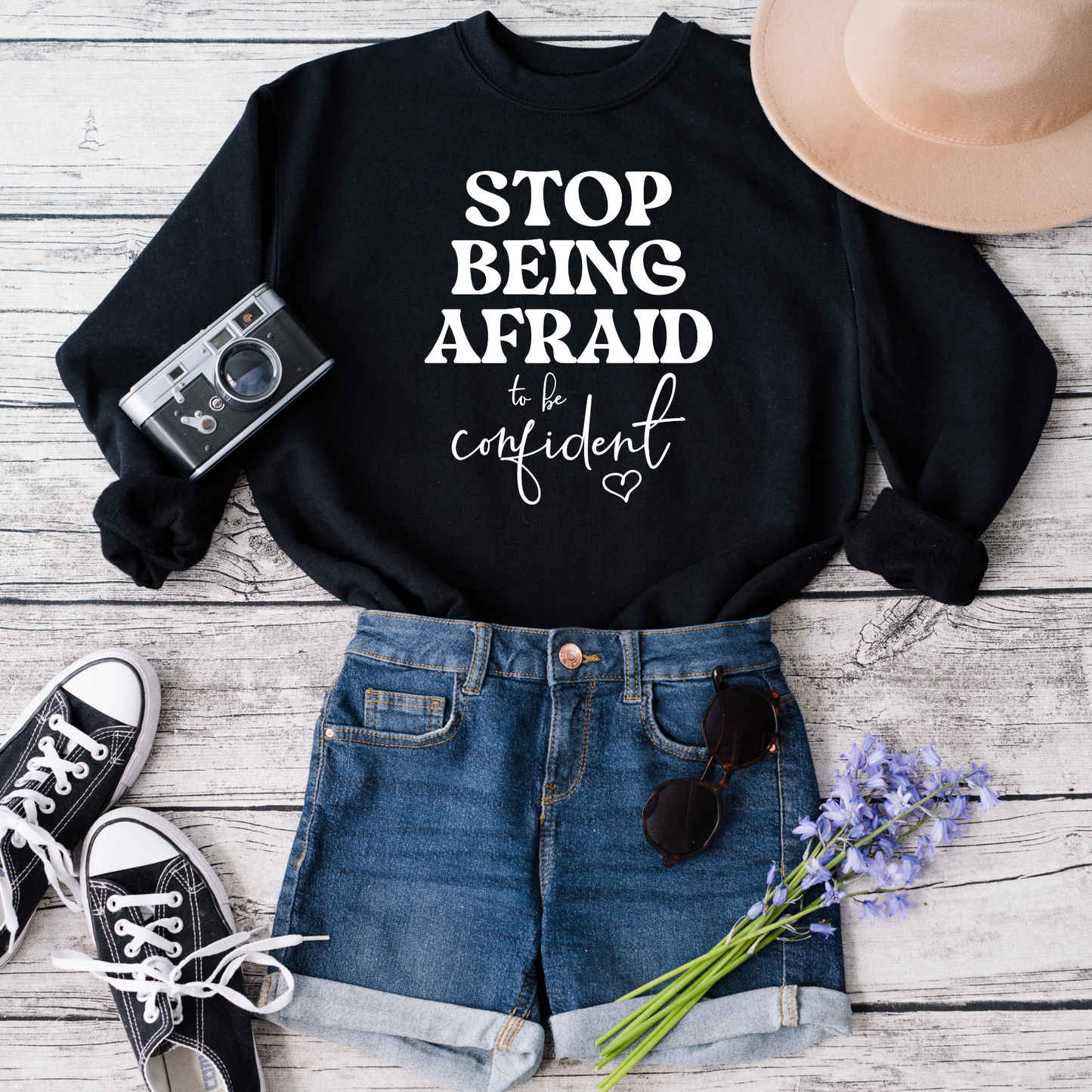 Stop being Afraid Crewneck