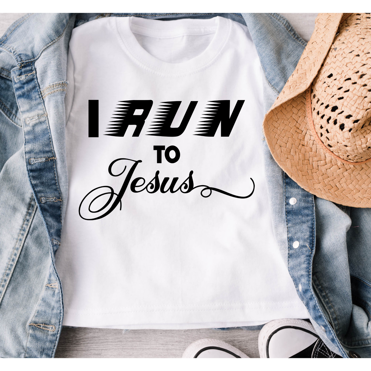 I run to Jesus T-shirt