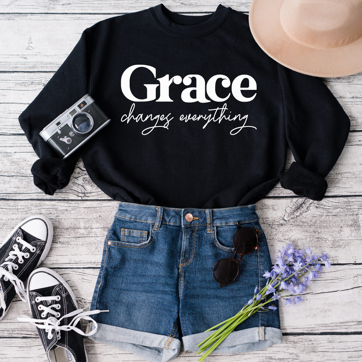 Grace changing everything Crewneck